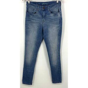 Levis Women Jeans Size 27 Blue Denim Light Washed High Rise Stretch Skinny Fit